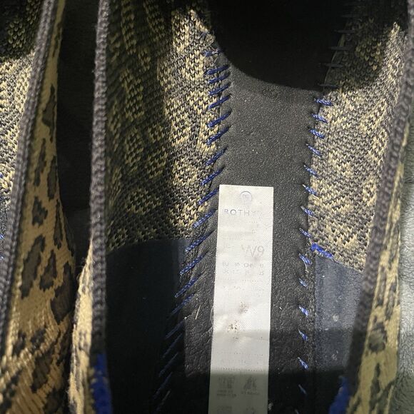 Rothy's The Loafer Spotted Leopard Print Size 9 Wide Women's Slip On Shoes - Picture 7 of 9